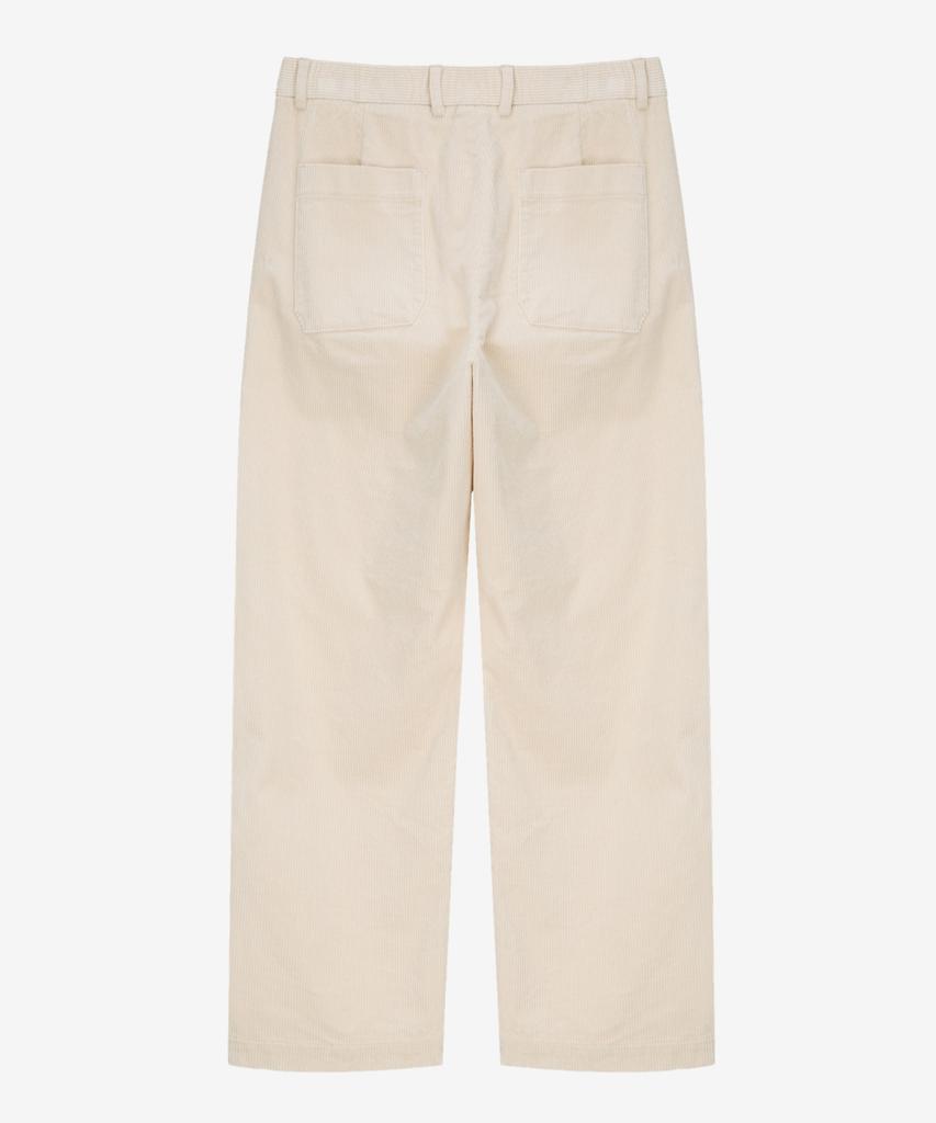MINDBRIDGE Wide Single-Pleat Corduroy Elastic Pants - 2 Colors