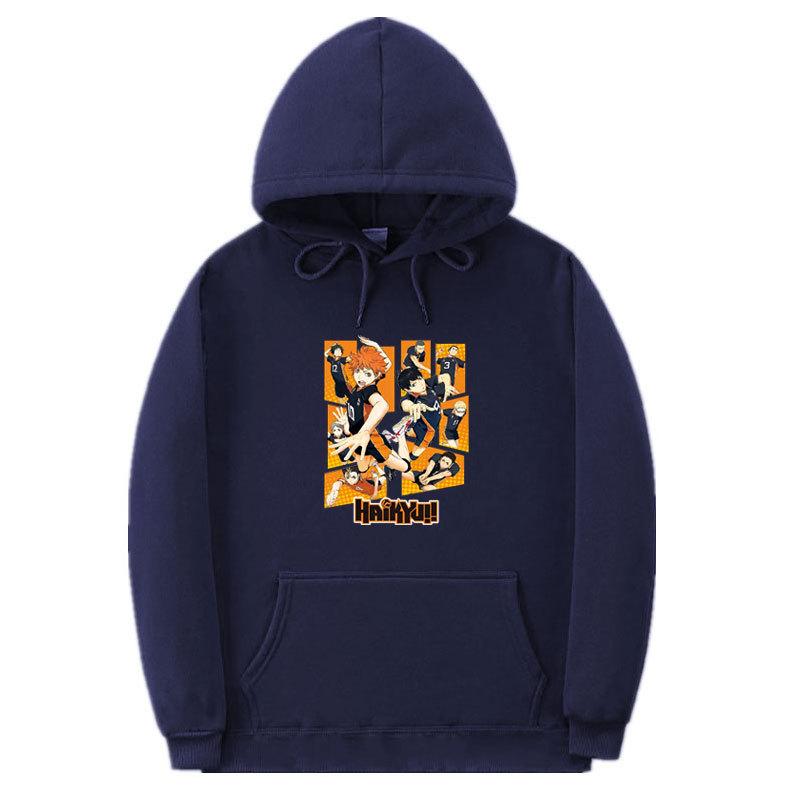 Haikyuu Haikyuu Haikyuu Cartoon Day Anime Loose Hooded Sweatshirt Sweatshirt
