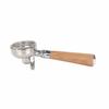 2 Ears Coffee Brewing Component Double-Spout Portafilter with Wooden Handle