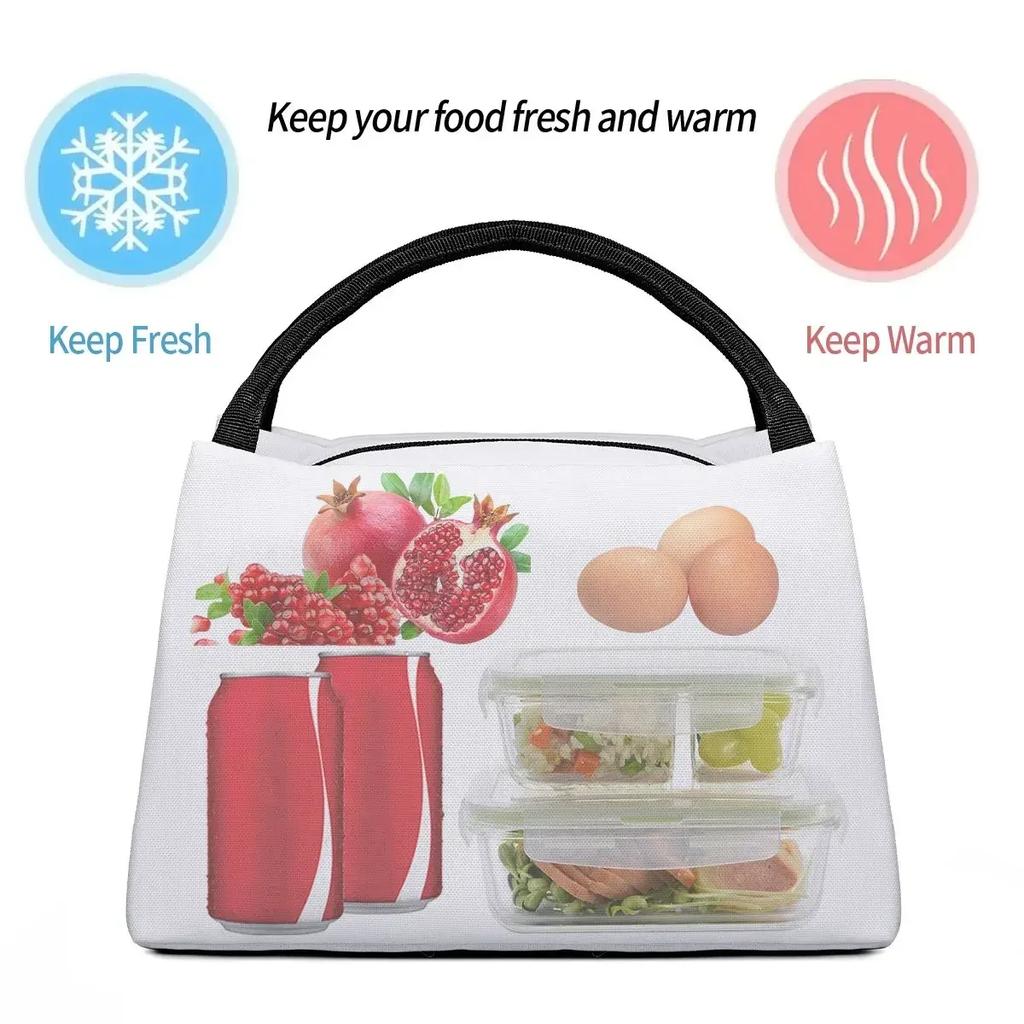 Geschenk für Nagelkünstler Lunchtasche Maniküre Manikürist Thermokühltasche Tragbar Picknick Nägel Nagellack Pedikürist Leinwand Lebensmittelbox Tasche