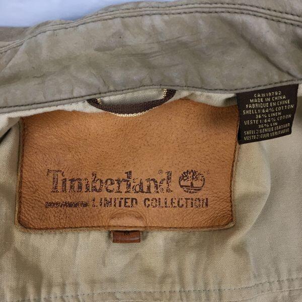 90s-00s Vintage Timberland coverall mountain coat men M brown jacket(USED)