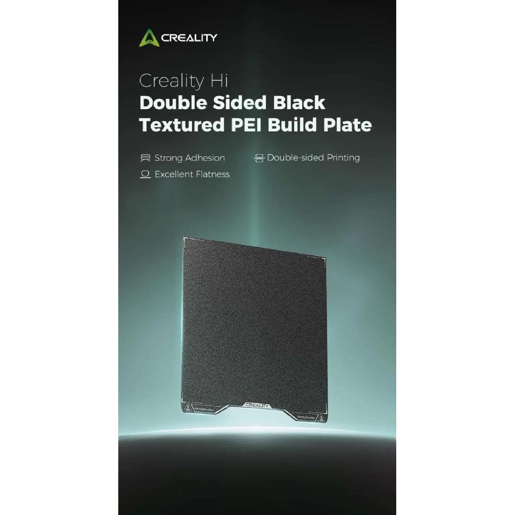 Creality Hi Epoxy Resin Build Plate High Strength Wear Resistance Flatness Hi Double Sided Black Textured PEI Printing Platform