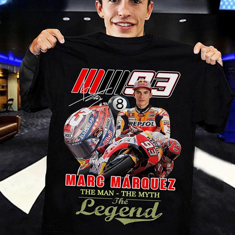 2025 MOTOGP 93 Marquez Motorcycle Memorial Shirt Racing Suit Motorcycle Suit Cotton Short-sleeved T-shirt