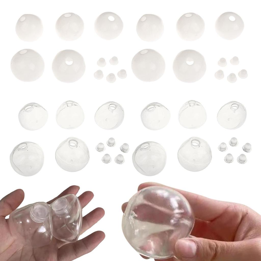 Blank 10X Noisy Ball Diy Kit Press Ball Skin For Children Adults Boys Girls Empty Press Ball Skin Containers With Lids