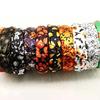 Halloween Headband Spider Web Witch Hat Bat Ghost Moon Pattern Knotted Embellished Hair Hoop Wide Hair Accessories