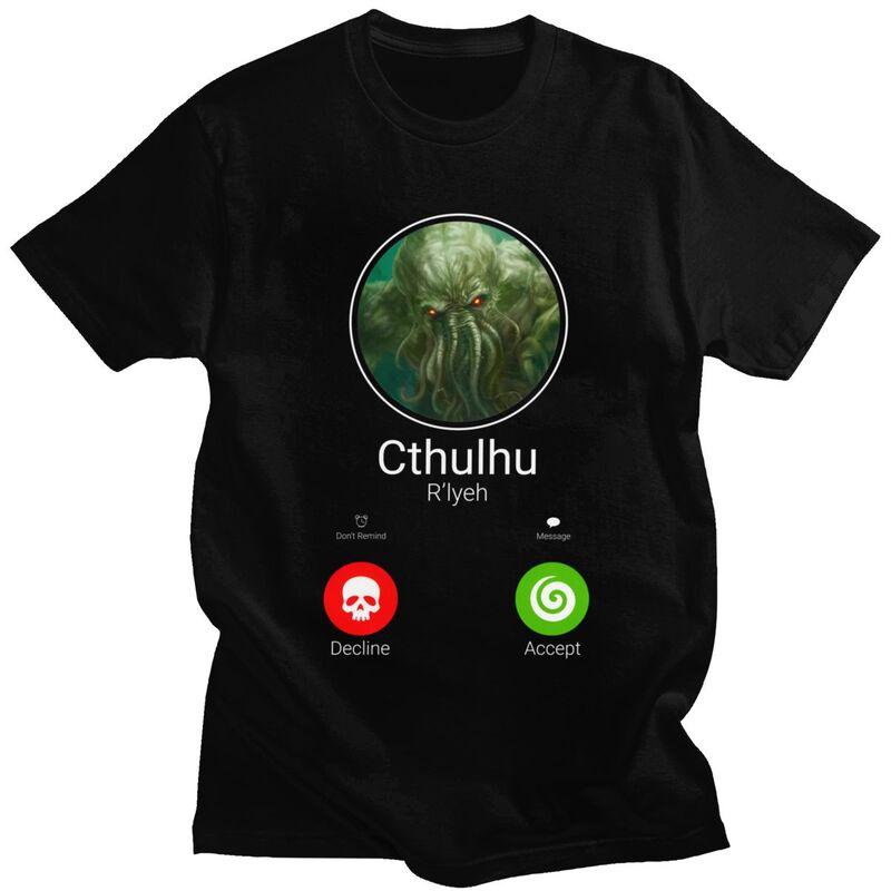 

Custom Call Of Cthulhu T Shirt for Men Tshirt Tees Short Sleeves Lovecraft Monster T-shirt Loose Fit Clothing - Men s Summer ... S разноцветный