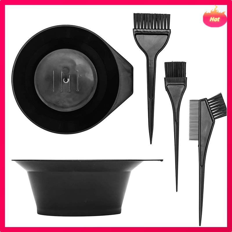 Hair Dye Color Brush And Bowl Set, Hair Color Brush Mixing Bowl Kit 35 Piece