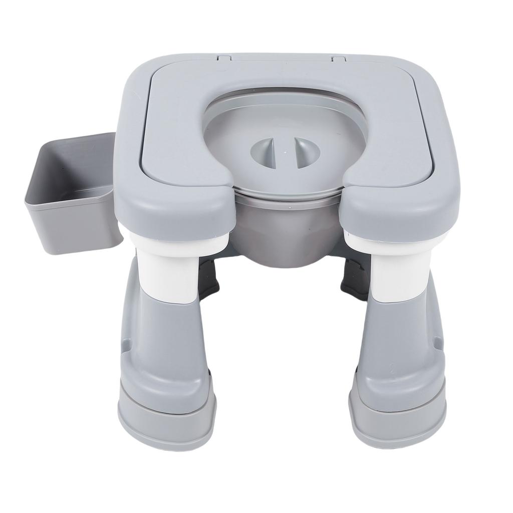 Portable Commode Chair Bedside Potty Shower Chair Non Slip Bedside Toilet for Bathing and Squat Toilet