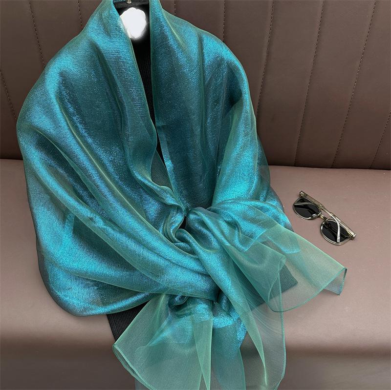 

Silk wool Scarf for Women solid Scarves Shawls Wraps Pashmina Hijab Foulard Femme Beach Stoles Bandana Luxury Brand Poncho 200x70cm