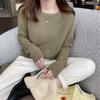 Women's Stylish Cashmere Sweater: Round Neck, Thin, Ideal for Spring & Autumn, 2025 Collection, Versatile Inner or Outer Wear.
