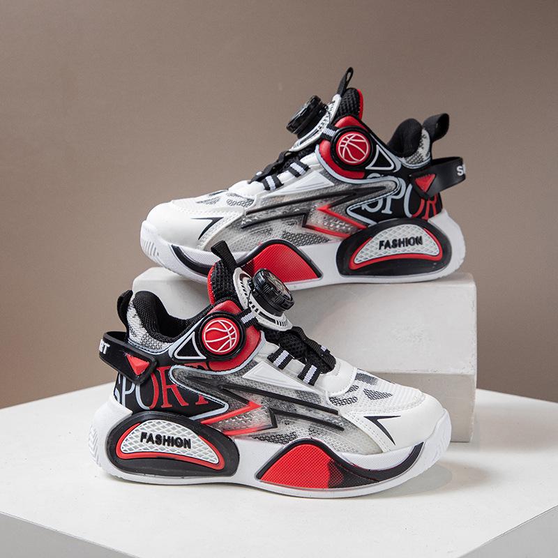 2025 Autumn/Winter Kids' Basketball & Running Shoes - Soft Sole, Breathable, Casual Sneakers for Boys & Girls