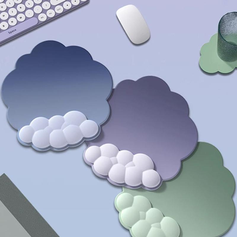 Mouse Pad Cloud Gradient Keyboard Hand Silicone Hand Pad Notebook Desktop Office Anti-skid Pad