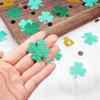 St Patricks Day Confetti for Table, Green 4 Leaf Clover and Shamrock Confetti for St Patricks Day Party Decorations, 380PCS