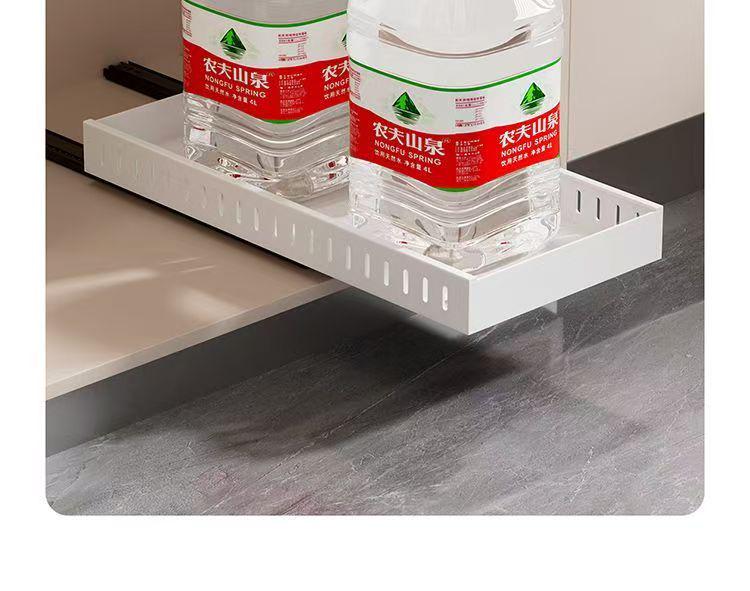 Pull-Out Kitchen Countertop Rack for Pots, Dishes, Plates, Pans, and Woks