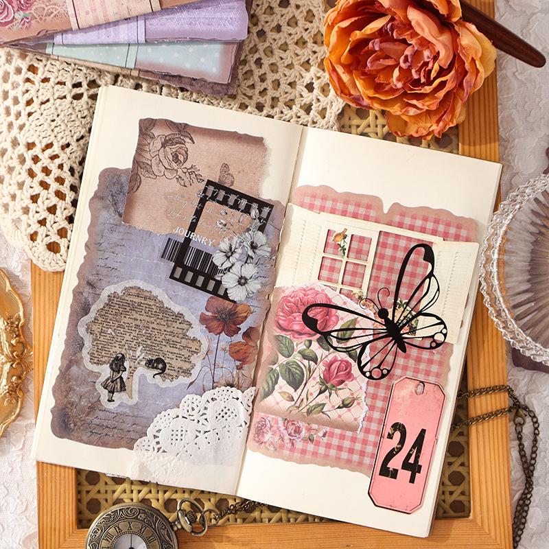 Retro Papier Planer Sticker: DIY Dekorative Landschaften & Künstlerische Haftnotizen