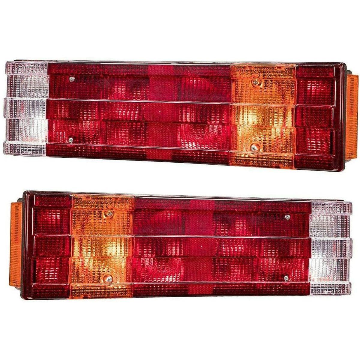 

APSMOTIV 2x Задний фонарь Задние комбинированные фонари Стоп-сигналы Сборочный фонарь с лампами 24 В Подходит для Mercedes Benz Atego 1 Atego 2 и Atego 3 (24) янтарь/красный