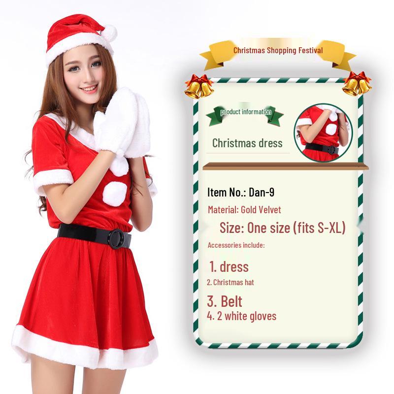2023 Weihnachtsmann Weihnachtskostüm und Cosplay-Outfit-Set