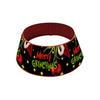 Christmas Tree Collar 22 Inch Green Elf Xmas Tree Base Stand Cover Fabric Tree Ring for Farmhouse Holiday Party Decor