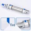 Corrosion Resistant Stainless Steel Pneumatic Cylinder 16-40mm/50-150mm