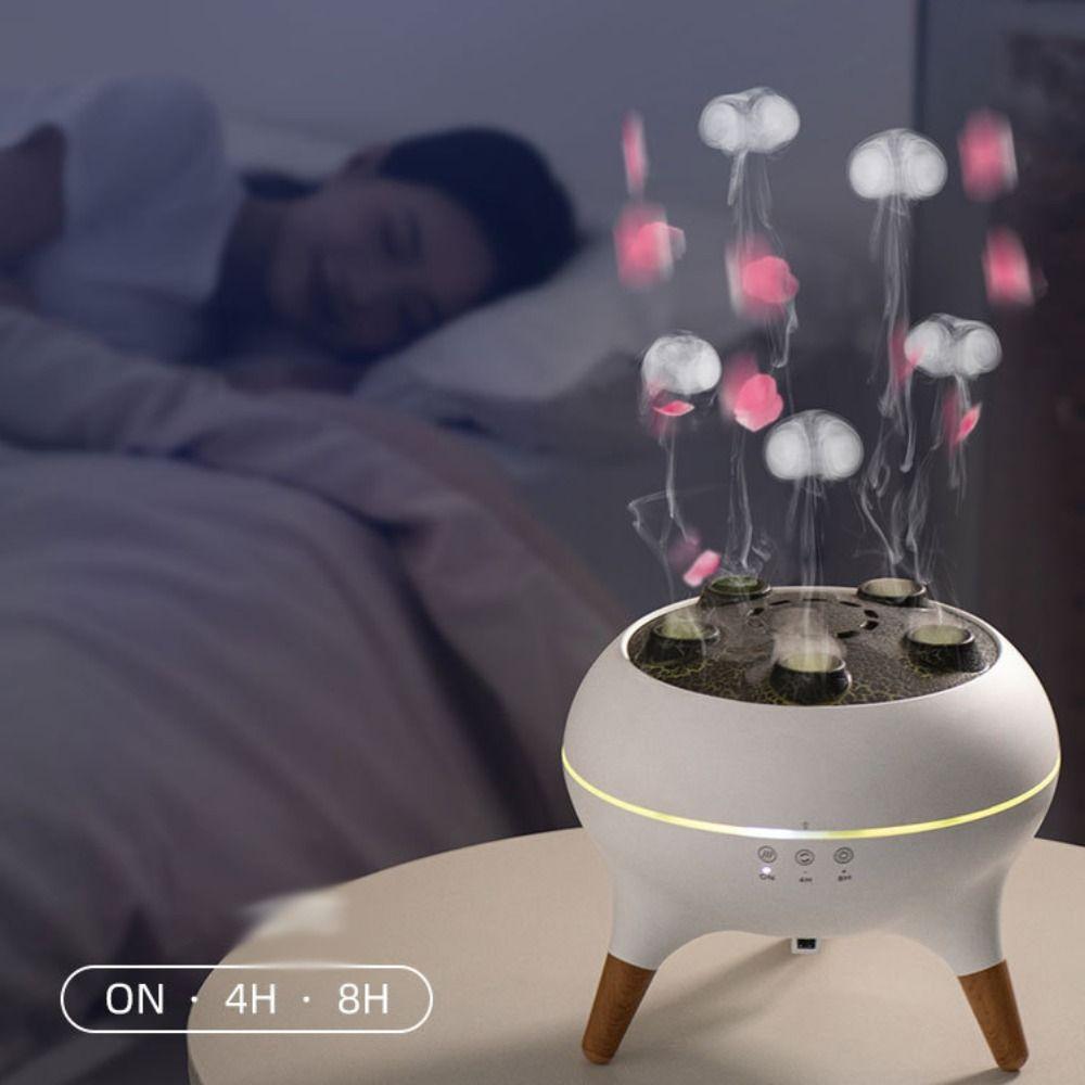 28dB Quiet Jellyfish Aroma Humidifier 7 Color Lights Cool Mist Humidifier  Aromatherapy