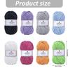 Hollow Craft Yarn for Crochet Hat and Handmade Bags, Flexible Knitting Yarn Roll for DIY Handbags and Weaving Project