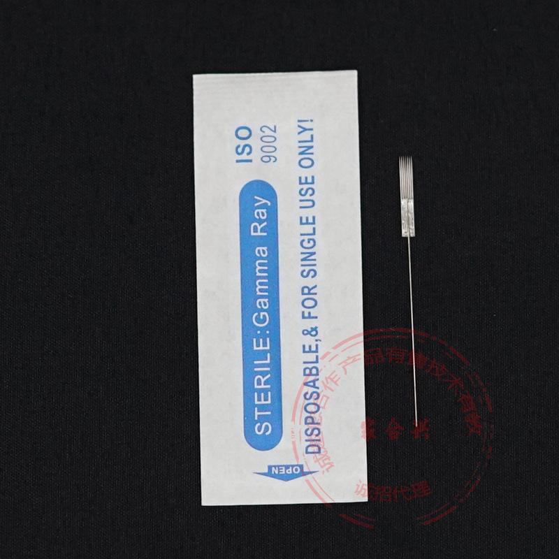 0.35 Semi-Permanent Makeup Needle Set: Large & Small Caps, 3-Pin Round for Lip & Eyeliner