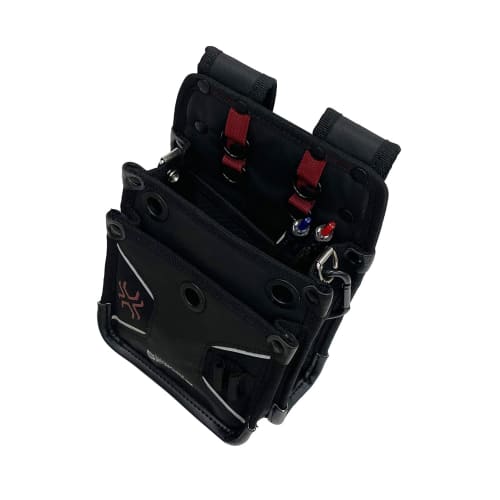 SK11 SPIDER Tobi Waist Pouch, Small, Slim, Reinforced Bottom, with Stretch Inner Pocket, 200mm W x 250mm H x 90mm D (SPD-HG6-JY)