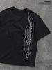 Aesthetic T-Shirt with Grunge Print