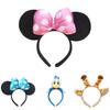 Cartoon Minnie Mickey Ear Headband For Adults And Children Cute And Sparkly Butterfly Bow Hair Accessories