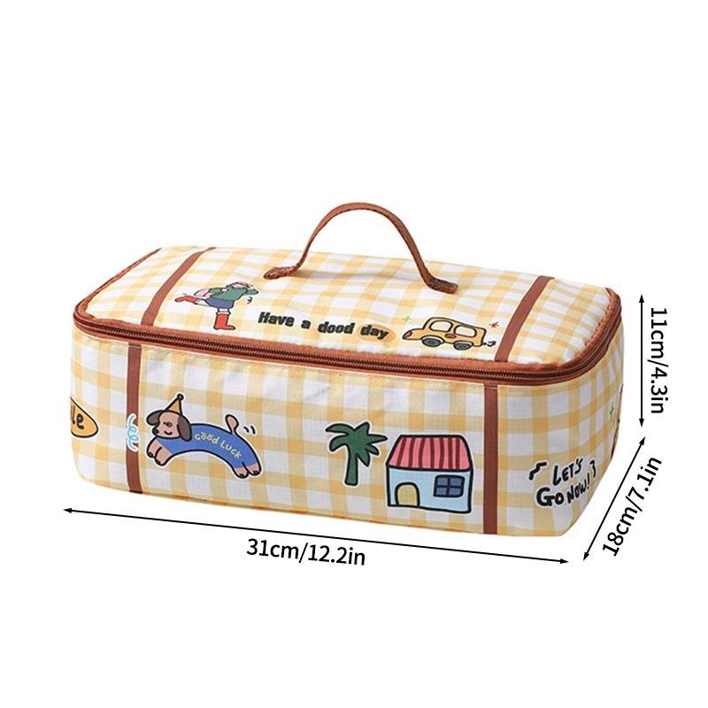 Cartoon Clothing Storage Bag Waterproof Storage Travel Handbag Portable Pouch Organizer Underwear Storage Bag Seasonal Storage