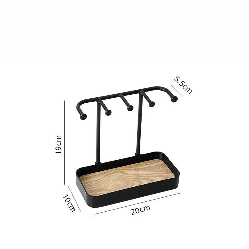 Japanese Style Home Jewelry Rack Storage Hanging Rack Jewelry Bracelet Necklace Ring Earring Rack Hair Accessories Exquisite Display Rack