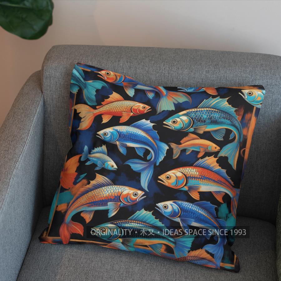 2D Colorful Birds Pattern Decorative Pillow Cover Pattern Cushion Cover Suitable For Sofa Bedroom Car Pillow Cover