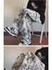 Men's Autumn Tie-Dye Loose-Fit Retro Straight Pants with Velvet
