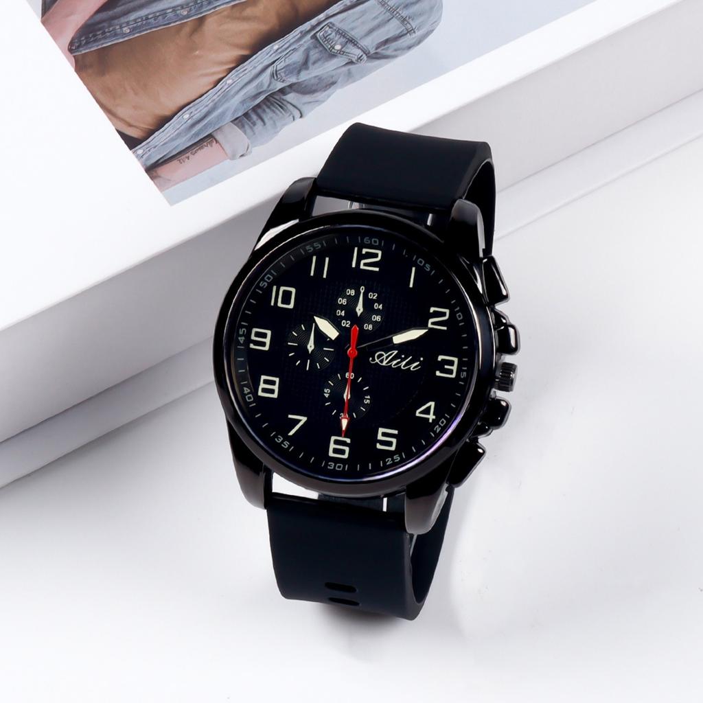 Men's Waterproof Luminous Running Alarm Clock Watch