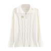 European Women's Autumn Embroidered Knit Pullover - Fashionable and Trendy Design