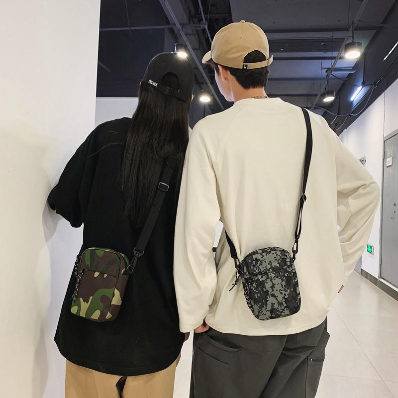 Borsa per cellulare versatile alla moda marca piccola borsa a tracolla per coppia uomo e donna sport e tempo libero piccola borsa a tracolla hip hop borsa da uomo