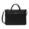 Bally Design Zipper Closure Leather Briefcase Men briefcase Black 6301126