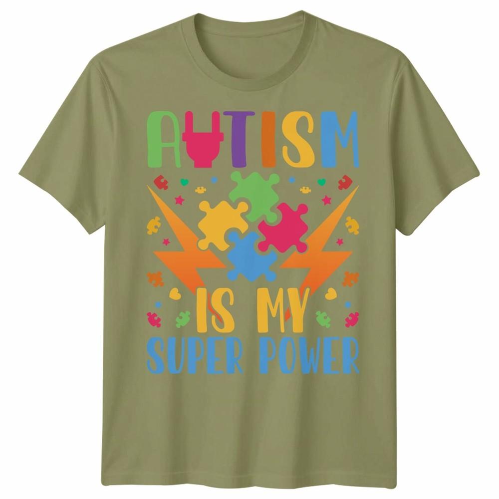 Autism Awareness Tshirt Autism Is My Super Power Unisex Tshirt
