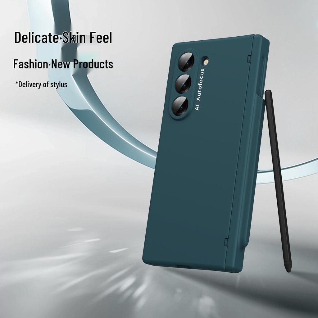 Samsung Z Fold6 Phone Case with Pen Slot & Macaron Hinge Protection