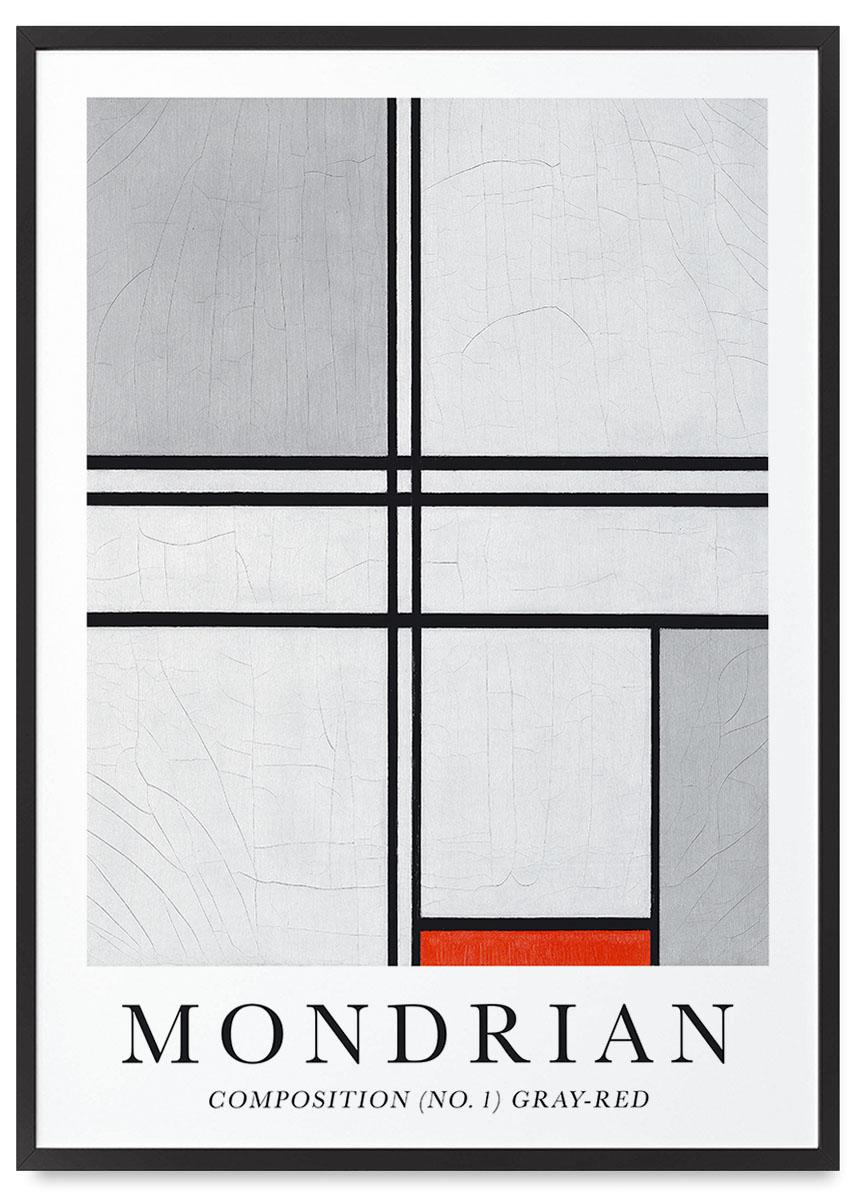

Plakat mondrian obrazy reprodukcje 21x30 cm