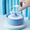 1pc Portable Refillable AfterBath Loose Powder Case Soft Sponge Puff Cosmetic Jar for Face Body Talcum Makeup Storage Holder