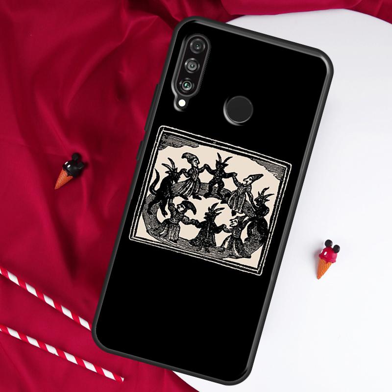 Witches Circle Dance For Huawei Nova Y61 Y70 Y90 Y60 Y72 Y91 12s 12i 11i 7i 8i 9 10 SE P60 Pro P30 P40 Lite Case