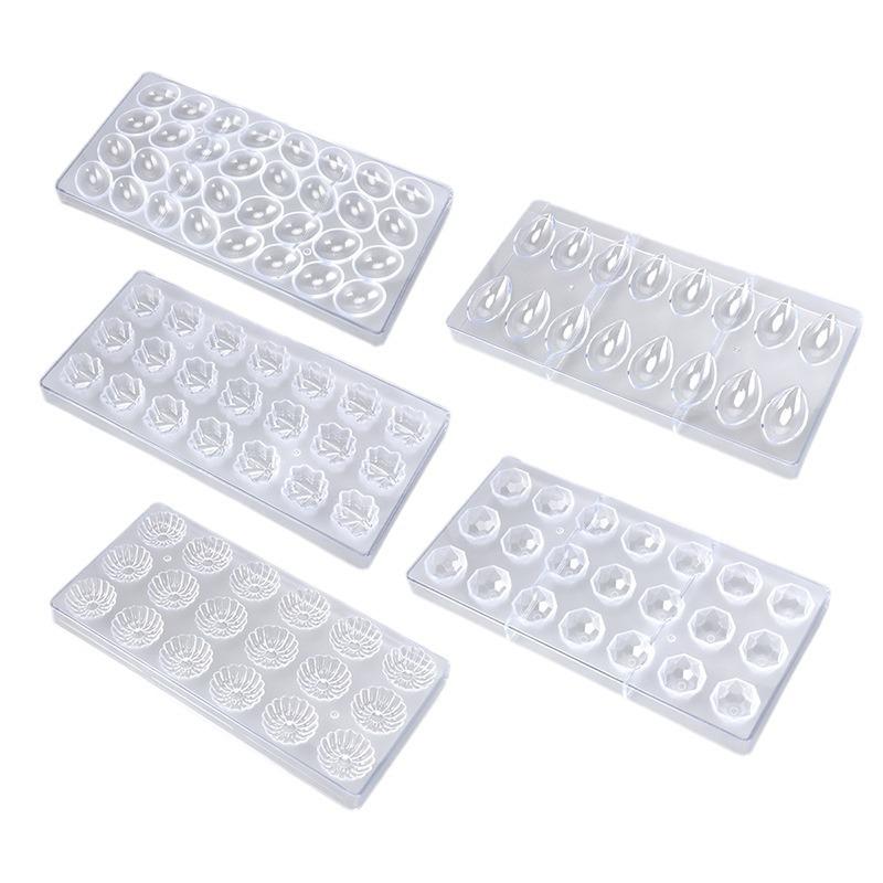 Professionelle Kunststoff-Schokoladenform Transparent Handgemacht Kugel Schokoladenwerkzeuge DIY Kuchenform Dessert Pudding