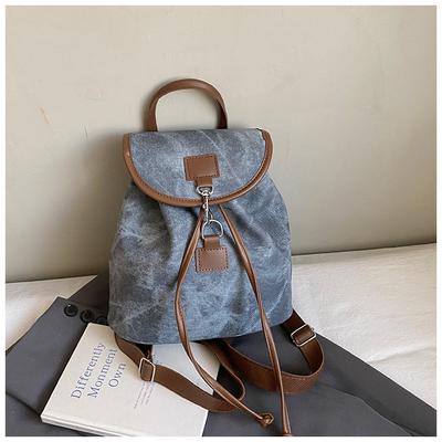 1Pc Korean Version of Retro Casual Foreign Style Backpack for Women's Autumn Fashion and Light Leisure Commuting Small Backpack