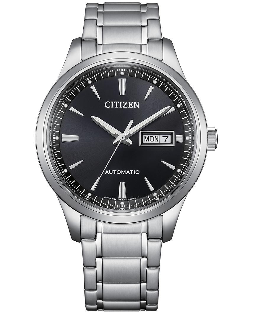 

Чоловічий автоматичний годинник CITIZEN з днем тижня та датою, нержавіюча сталь NY4060-51E чорний