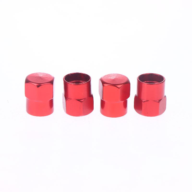 4Pcs Colorful Car Tires, Aluminum Alloy Colored Valve Caps, Sedan Dust Caps, Five Colored Spot Valve Caps