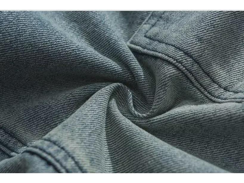 Men's Summer Hip-Hop Denim Shorts: Japanese Trend, Loose-Fit Casual Five-Point Workwear