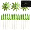 30/60Pcs /Lot Tropical Palm Tree Paper Umbrella Cocktail Toothpicks Cupcake Toppers Hawaiian Party Decorations