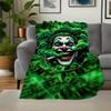 "Joker Money Green Art Print Poster"Blanket Flannel Throw Blanket for Sofa, Bed, Travel, Camping, Office