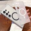 For Magsafe Transparent Matte Phone Case For Samsung Galaxy S26 S25 S24 S 26 Ultra Plus S26Ultra Magnetic Wireless Charge Cover